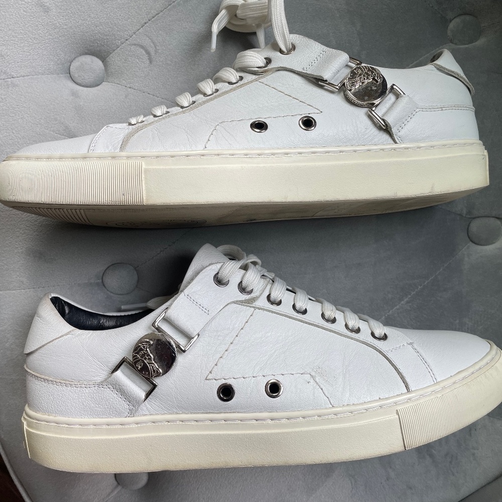 Versace Collection Men's Size 42 (EU) White Sneaker w/Medusa